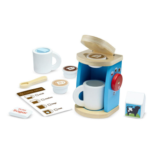 Detské spotrebiče - Melissa Doug Wooden Kávovar Kuchyňa