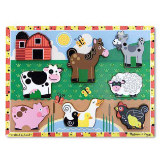 Melissa Doug Silné Puzzle Puzzle Zvieratá Krajina