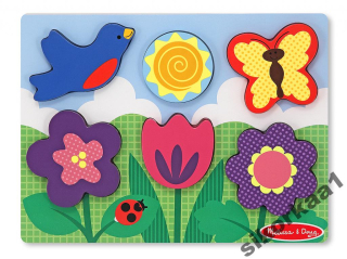 Melissa Doug Wooden Garden Veľmi Thick Puzzle