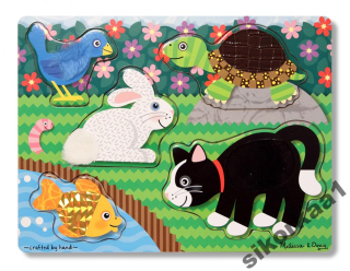 Melissa Doug puzzle s textúrou pokrytý materiálom