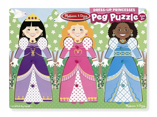 MELISSA DOUG PRINCESS PUZZLE PUZZLE HANDLE