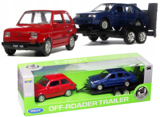 Autíčko pre deti - autá kovové Polonez CARO FIAT 126p LAWETA Batoľa