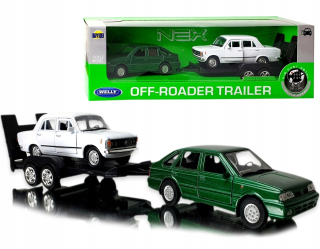 Autíčko pre deti - Model kov Polonez FIAT LAWETA 3v1 1:34 Welly