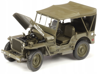 Kovový vojenský model Jeep Willys MB USA 1941R