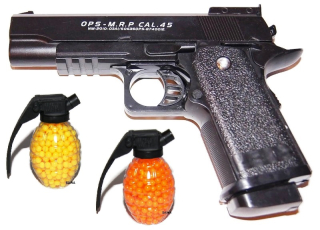 Pištoľ pre deti - KOVOVÁ PISTOLA M20 + NAVY gule