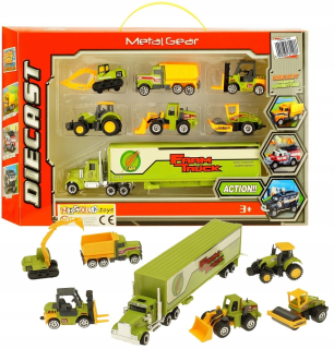 Traktor - Traktor kovový TIR sklápač bager vojne 0286