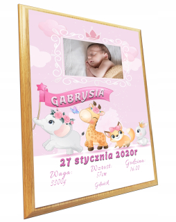 Obraz do detskej izby - Metrický s fotografiu krása pre Premium darček
