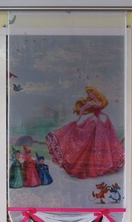Záclony do detskej izby - Mg Disney Panel skloniť sa pre dievčatá