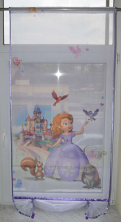 Záclony do detskej izby - MG DISNEY PANEL OBRAZOVKA korálky pre DIEVČATÁ