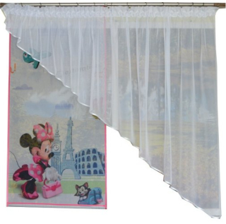 Záclony do detskej izby - MG Disney Panel Mouse + skos 300cm 8 vzorov