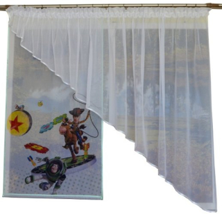Záclony do detskej izby - MG Fisana Disney Screen panel + skos 300cm 50 návrhy