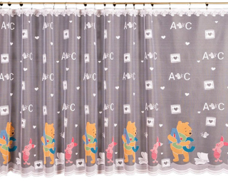 Záclony do detskej izby - MG CURTAIN KUBUŚ PUCHATEK 340X160 pripravená páska ŻAK