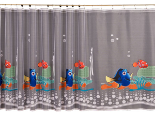 Záclony do detskej izby - MG firana Nemo 300x160 Ready s Jacquard Tape