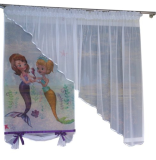 Záclony do detskej izby - MG ZÁVESNÝ PANEL ZOSIA SOFIA + ÚROVEŇ NOVÝCH 5 VZOROV