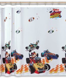 Záclony do detskej izby - Mg opona Ready Mickey Mouse DA13 310X155 s páskou