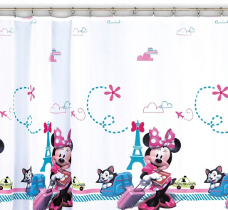 Záclony do detskej izby - MG záves pripravené myš Minnie DA77 145xx145 x