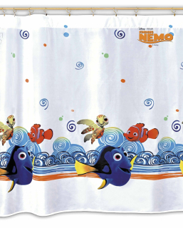 Záclony do detskej izby - Mg opona Ready ryby Nemo Dah0 310x155 s páskou