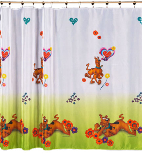 Záclony do detskej izby - MG opona Ready Scooby Doo WB10 150x160 2x páska