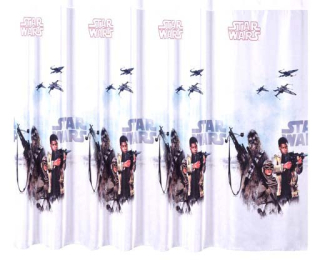 Záclony do detskej izby - MG záclona Hotová Star Wars SW01 310x145 s páskou