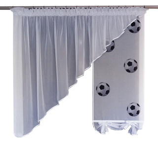 Záclony do detskej izby - MG Fisana KPL guľôčkový panel + skos NOVÉ + ZADARMO