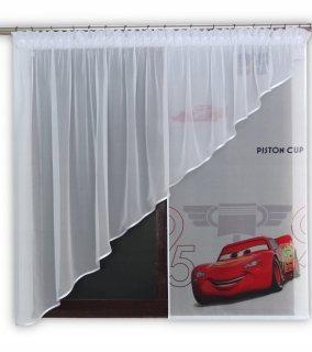 Záclony do detskej izby - MG firana Woal Disney Panel Cars Car Dal2 + skos