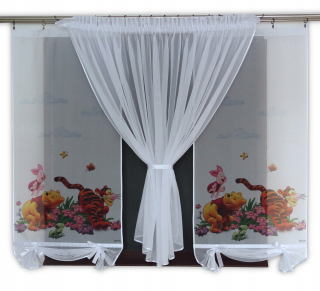 Záclony do detskej izby - MG KPL 2 DISNEY panely + 300cm zvon 50 vzory