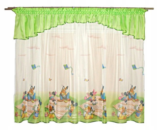 Záclony do detskej izby - MG KPL FIRA DISNEY 50 Vzorky + Lambreaker Bow 300cm