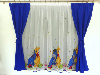 Záclony do detskej izby - MG KPL firana DISNEY 60 Designs + Sapphire Záclony