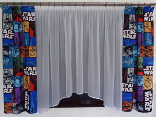 Záclony do detskej izby - Mg KPL Fisana Woal + Star Wars SW03 Záclony NOVÉ