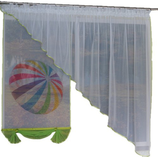 Záclony do detskej izby - MG KPL Panel Screen Guľové Colors + skos Nový FREE
