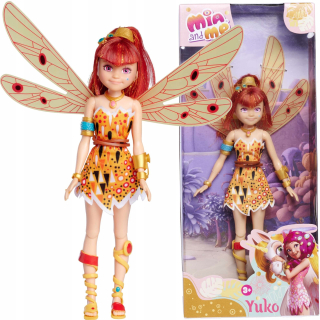 MIA AND ME BÁBIKA VÍLA YUKO S POHYBLIVÝMI KRÍDLAMI 23 CM POSTAVKA VÍLY VÍLA