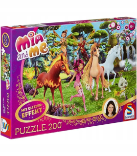 MIA A ja PUZZLE S GLITTEROM PRE DIEVČATÁ 200 EL.