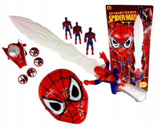 Rozprávková postavička - Meč Maska svietiace odpaľovacej figúrky Spiderman