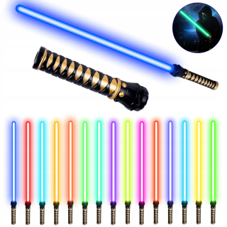 Svetlý meč s lehovou hračkou LED bojovník so zvukom 15 farieb 3 režimy