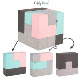 Penové bloky, puzzle - MÄKKÉ PENOVÉ BLOKY PRE DETI TVAR KOCKY