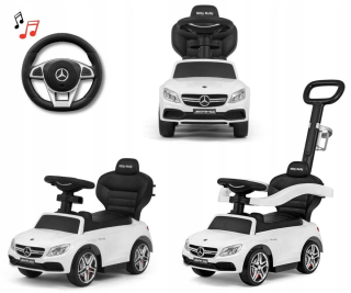 Detska chodúľka, chodítko - MILLY Mally súprava Mercedes-AMG C63 COUPE WHITE