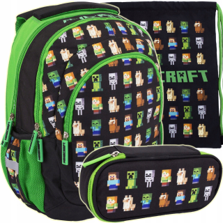 Školský batoh - Minecraft batohový batoh vrecka na batoh