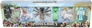 MINECRAFT VEĽKÁ SÚPRAVA POSTAVIČIEK A SVIETIACEHO DOPLNKU