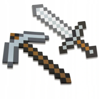 MINECRAFT ŽELEZNÝ MEČ + HRAČKA POSTAVIČKA KRUBU