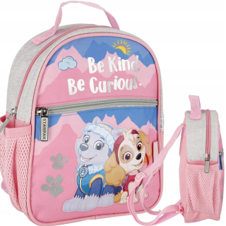 Jednokomorový batoh do škôlky Paw Patrol Starpak pre dievčatá Odtiene ružovej, Odtiene sivej a striebornej