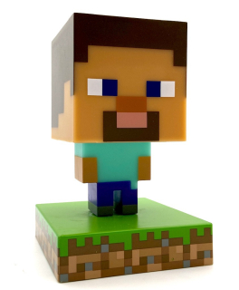 Nočná lampa do detskej izby - Mini Minecraft Steve svetlometu nočná lampa Icon Light
