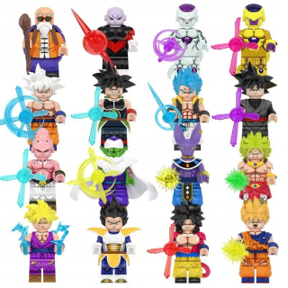 DRAČIA GUĽA MINIFIGURKY SET BLOKOV ANIME DOPLNKY 16 KUSOV