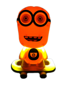 Nočná lampa do detskej izby - Minionki - LED nočná lampička na skateboarde