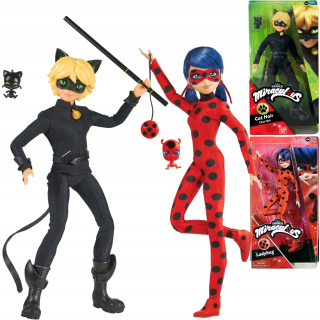 Miraculous - Kúzelná Lienka - Zázračný Doll Biedronka Black Cat + príslušenstvo