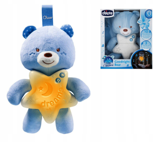 Bear na dobrú noc Chicco Music box s mäkkým svetlom