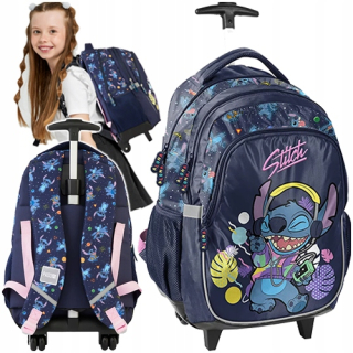 Lilo and Stitch Paso viackomorový školský batoh Odtiene fialovej, Odtiene modrej, Odtiene ružovej, Viacfarebná 24 l