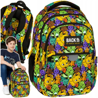 Viackomorový školský batoh Backup Multicolor 24 rokov