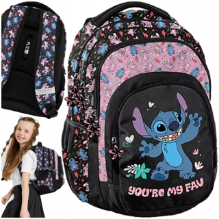Viackomorový školský batoh Lilo a Stitch Paso, viacfarebný, 19 rokov