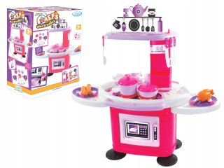 Detská kuchynka - Mochtoys kuchynské 78 cm s ľahkými topy a zvukom
