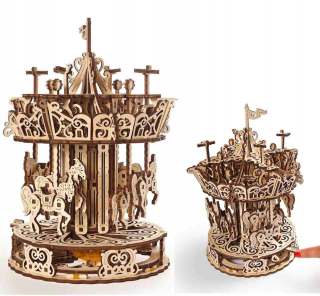 MODEL PRE DIAGINGOVÝ PUZZLE 3D UGEARS KAROSEL